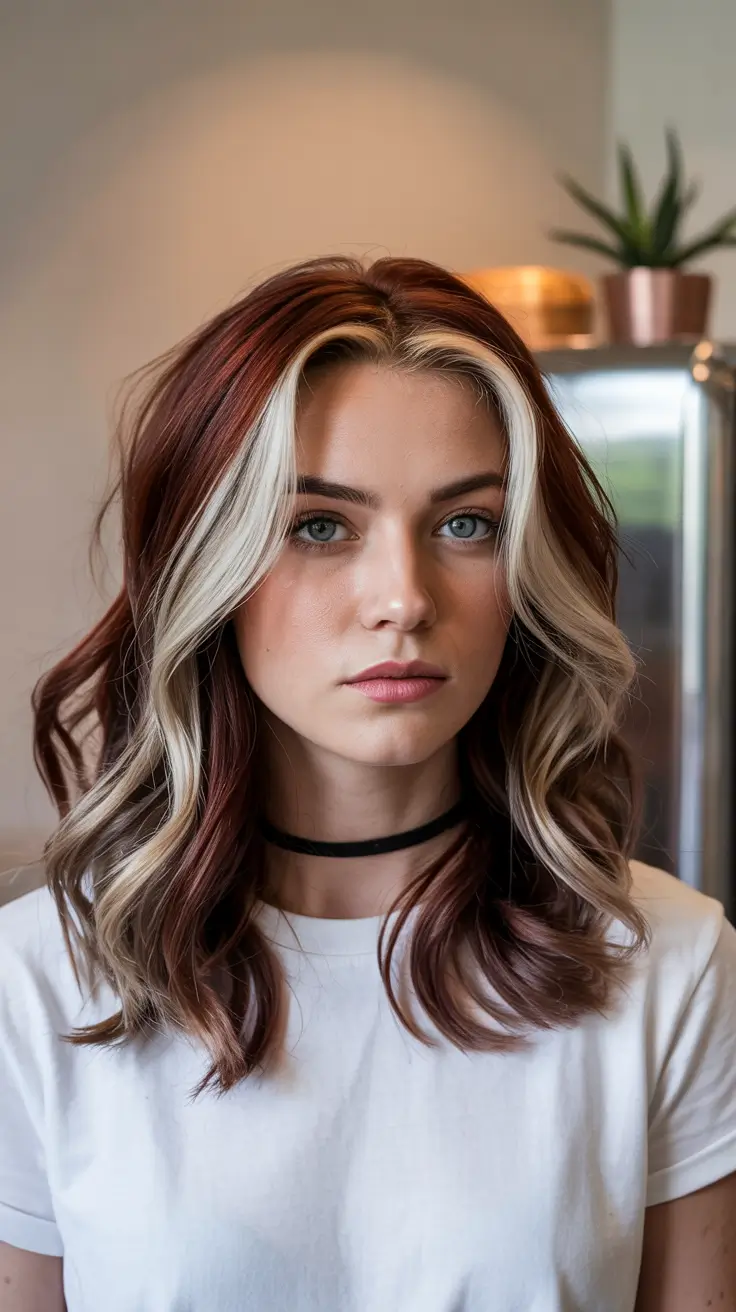 auburn hair color 2026 Bold Two-Tone Auburn