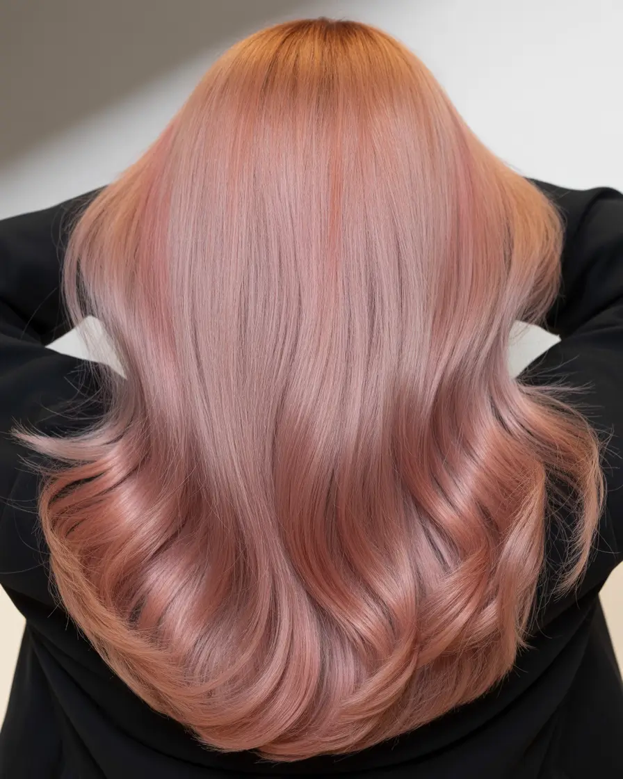 blonde hair color 2026 Rose Blonde Serenity