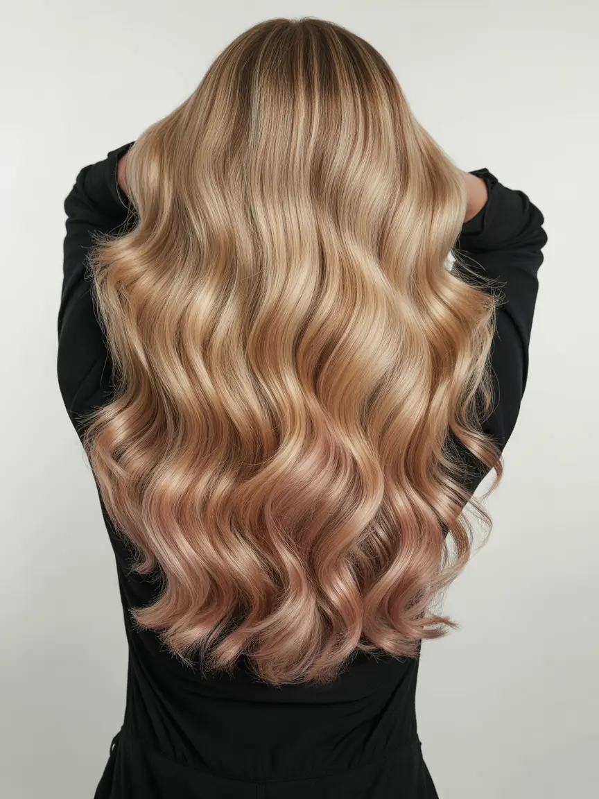 blonde hair color 2026 Rosy Melt Luxe