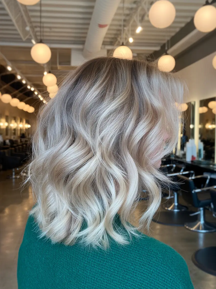 blonde hair color 2026 Icy Vanilla Glow