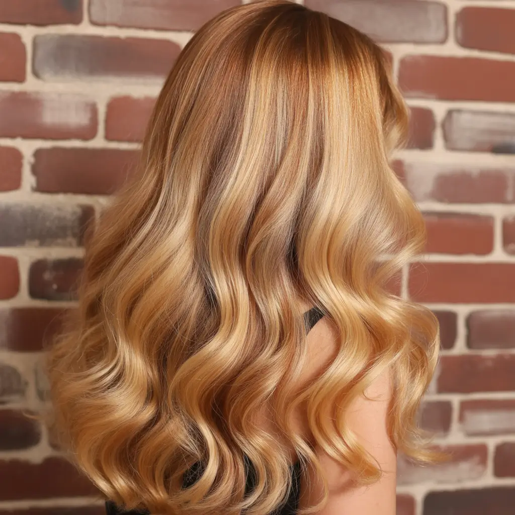 blonde hair color 2026 Golden Honey Radiance