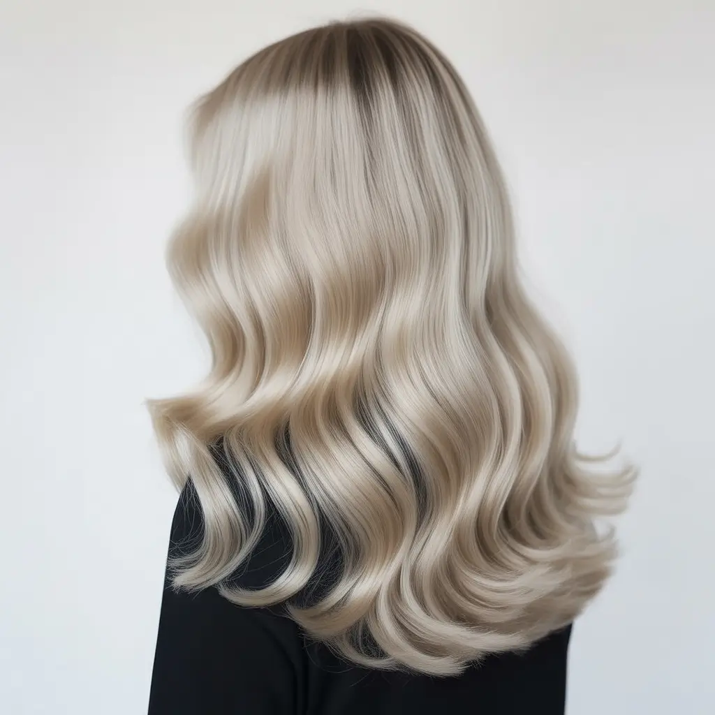 blonde hair color 2026 Cool Opal Elegance