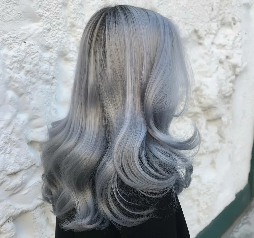 blonde hair color 2026 Silver Frost Allure