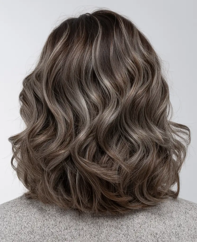 brunette hair color 2026 Frosted Mocha Brunette