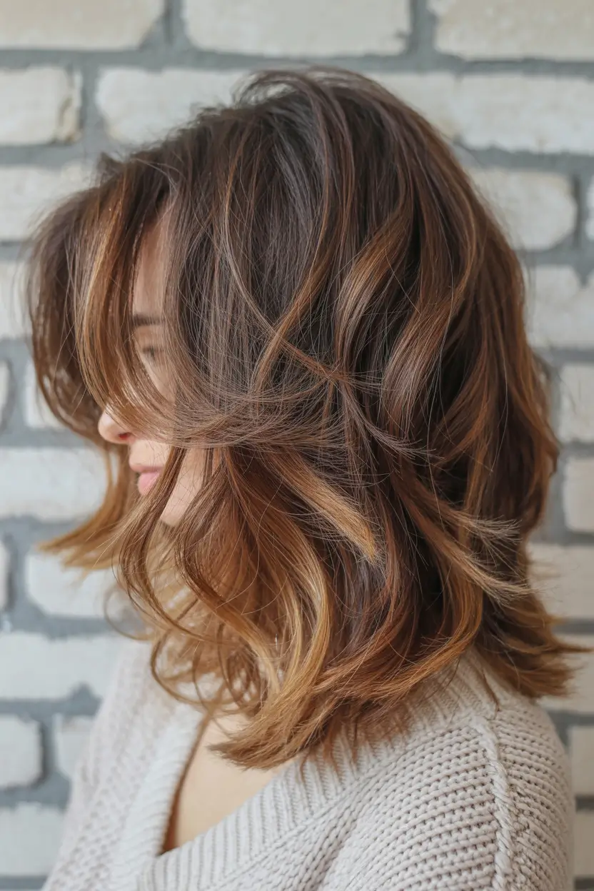 brunette hair color 2026 Soft Amber Dimension