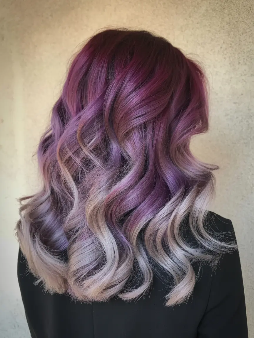 calico hair color 2026 Violet Smoke Waves