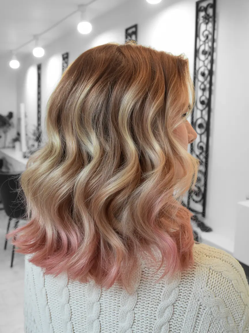 calico hair color 2026 Rosy-Tipped Calico Soft Blend