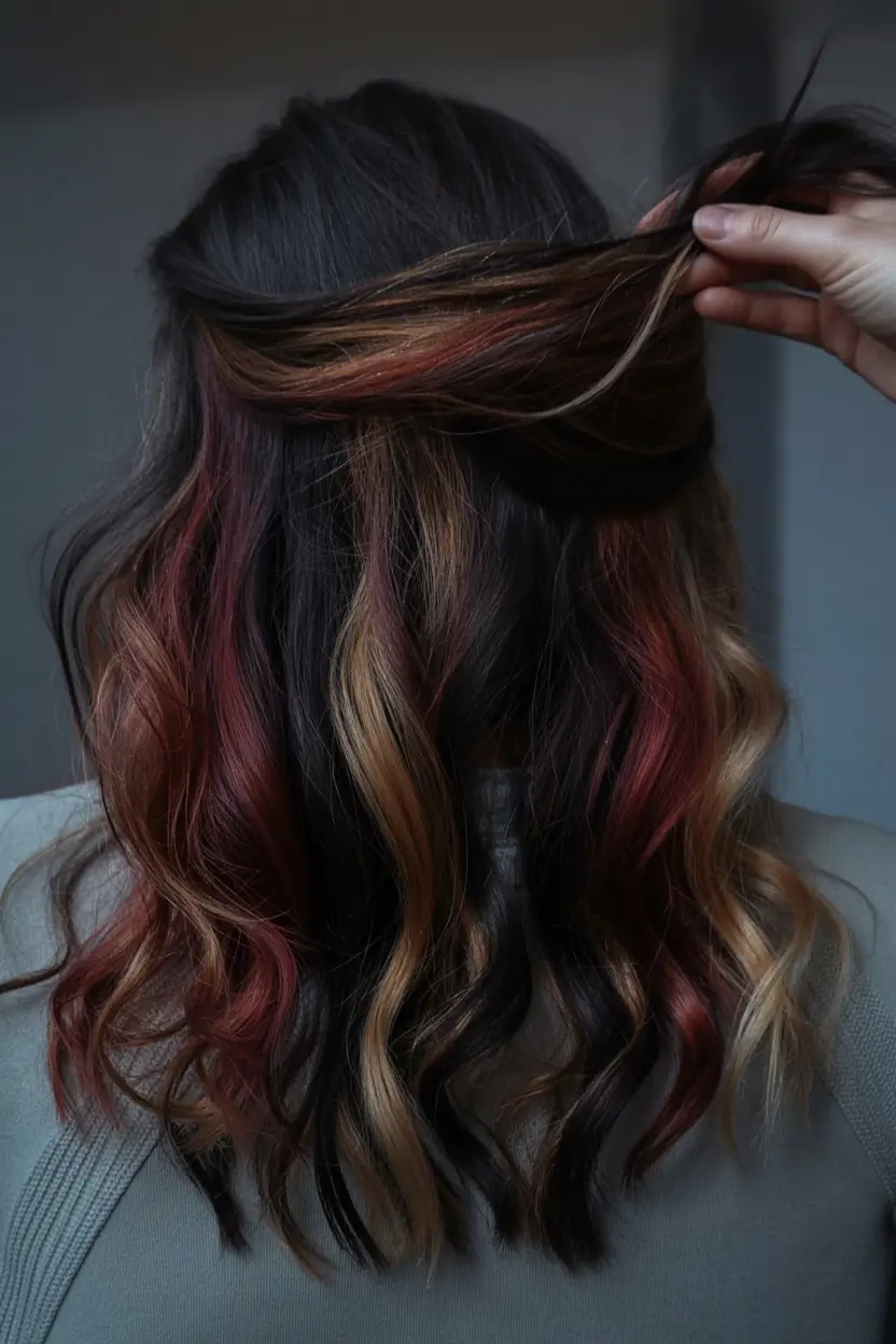 calico hair color 2026 Autumn Ember Dimension