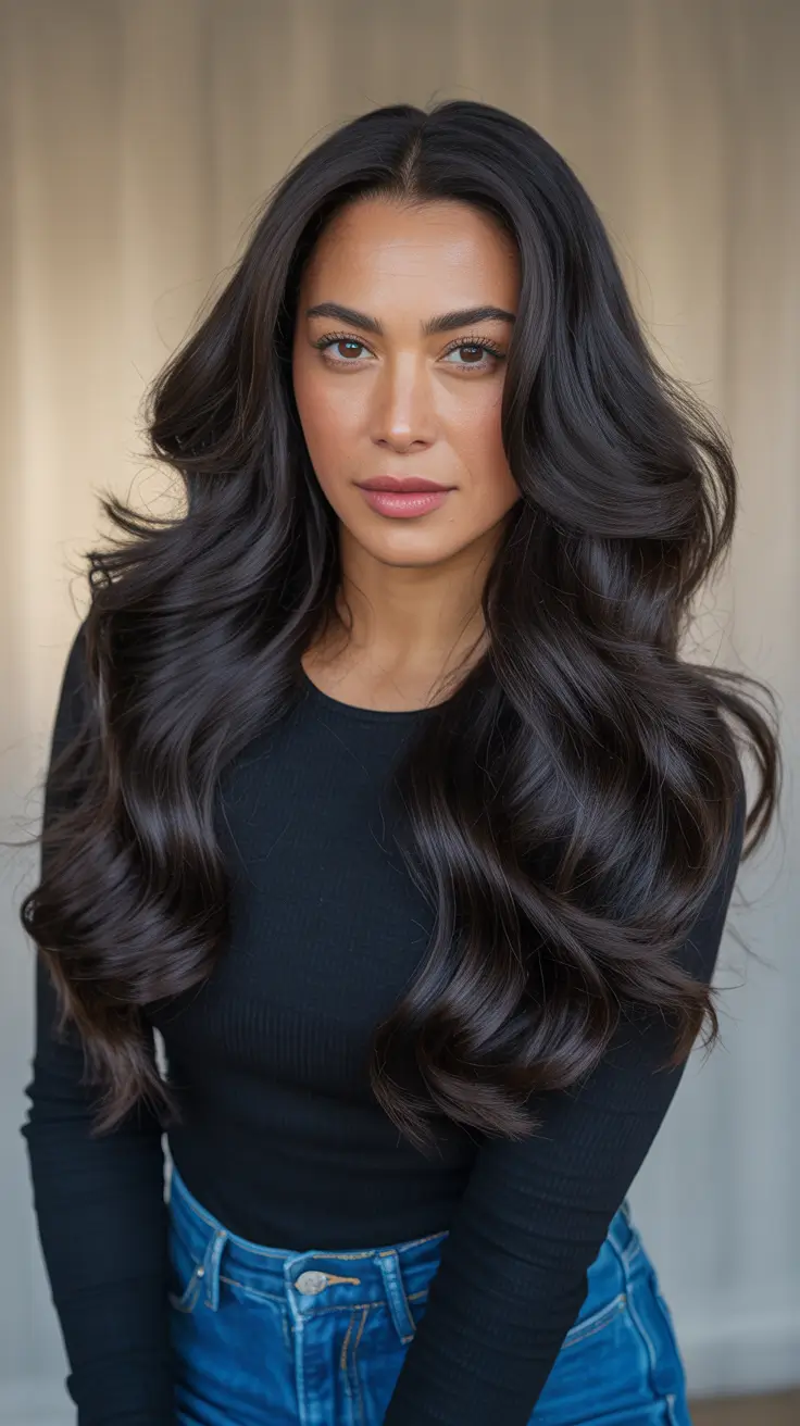 dark brown hair color 2026 Deep Espresso Volume