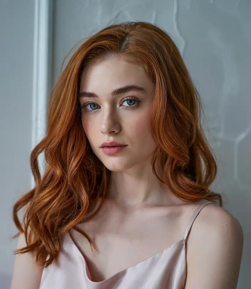 ginger hair color 2026 Soft Carrot Copper Elegance