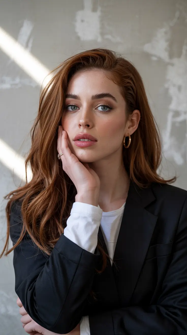 ginger hair color 2026 Copper Chestnut Confidence