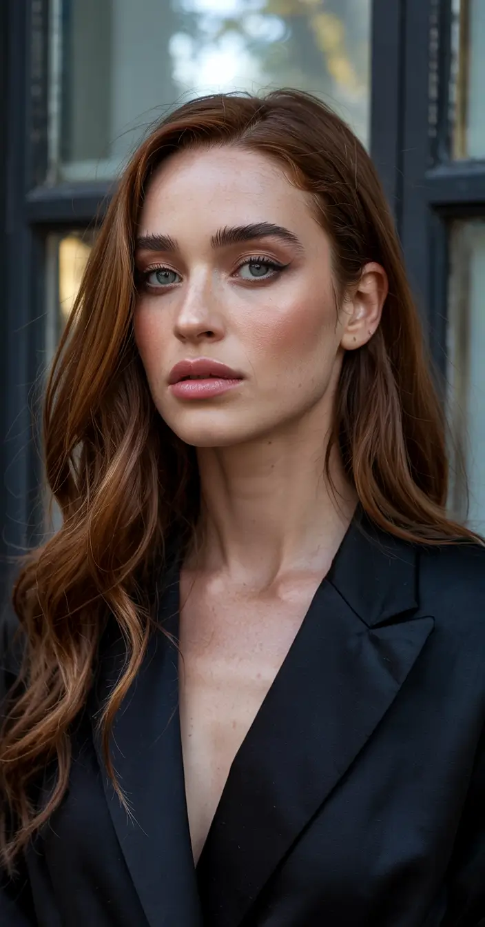 hair color ideas 2026 Chestnut Auburn Elegance