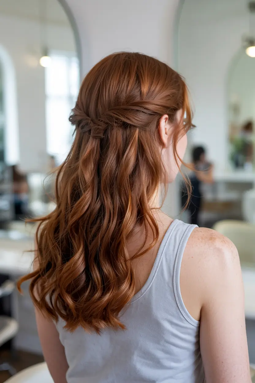 hair color ideas 2026 Cinnamon Twist Waves