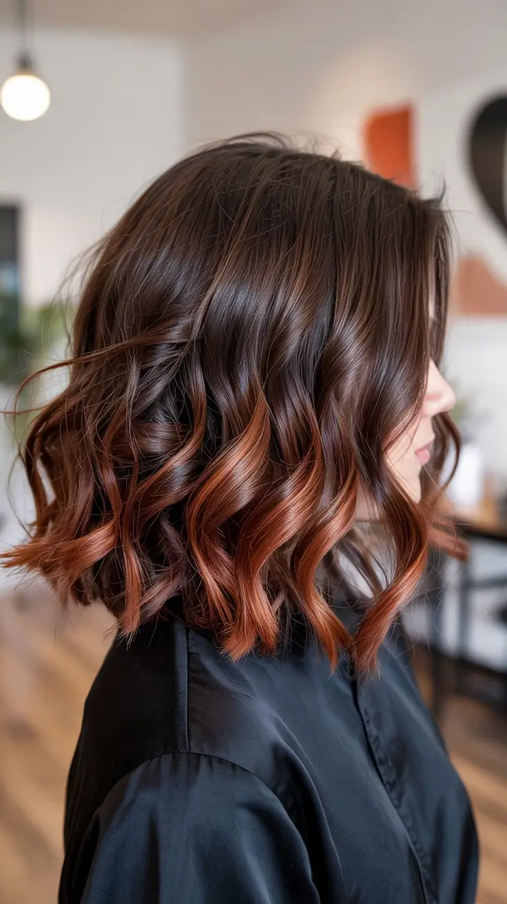 hair color ideas 2026 Bronze Ombre Glow