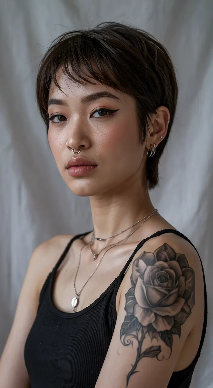 Haircut Ideas 2026 Edgy Taper Fade Chic