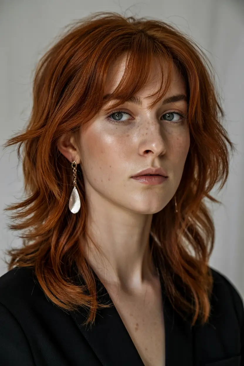 red hair colors 2026 Cinnamon Feather Cut