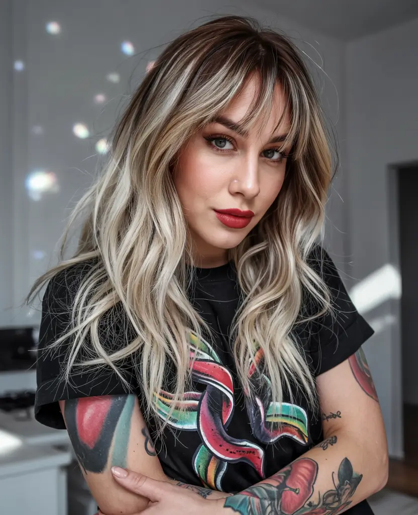 shag haircuts 2026 Champagne Waves Shag