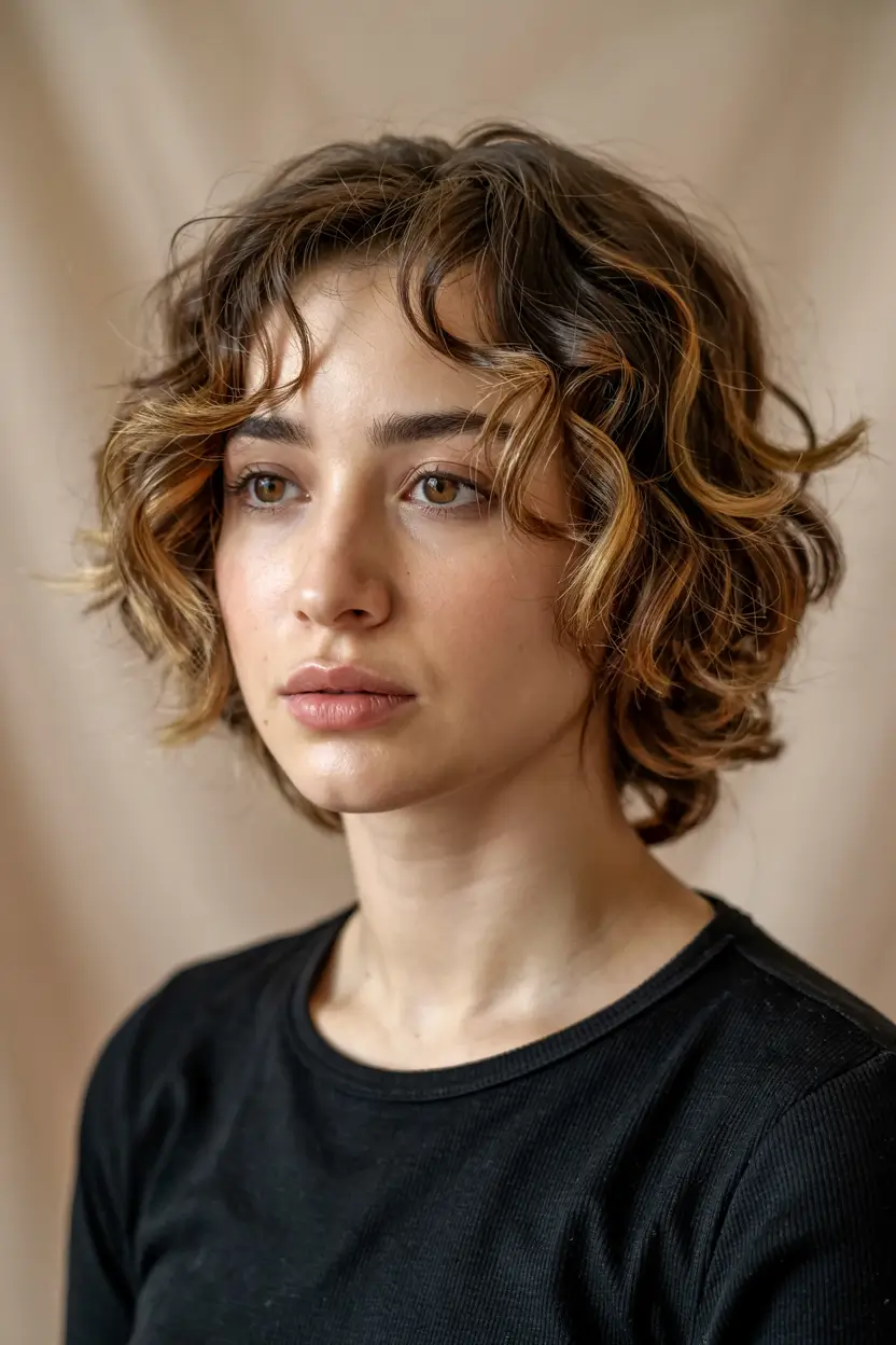 wolf haircut ideas 2026 Curly Shag Wolf With Playful Texture